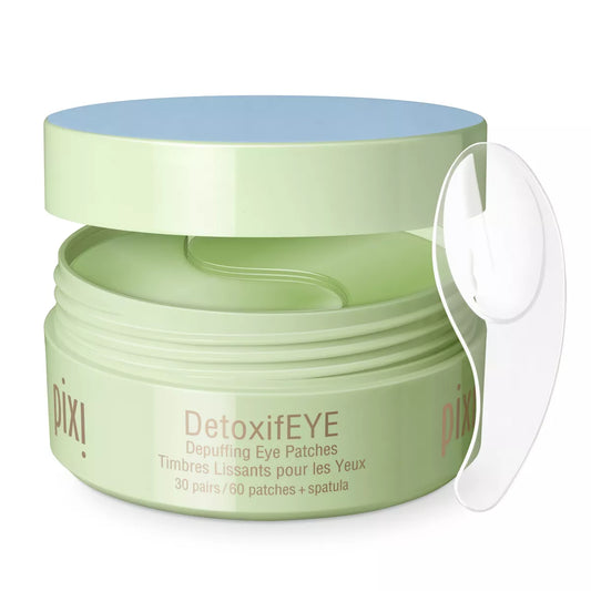 Pixi Detoxifeye Hydrating and Depuffing Eye Patches with Caffeine and Cucumber - 60Ct