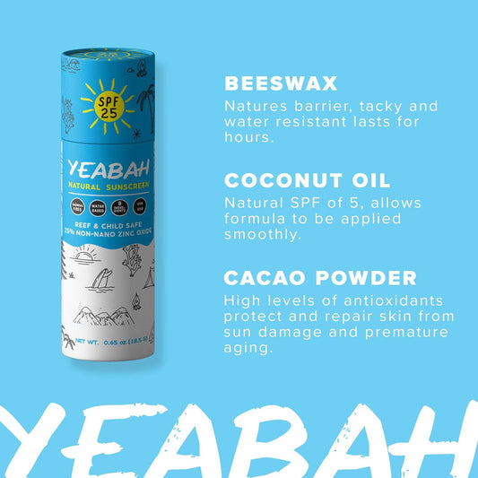 Mineral Sunscreen Tinted Facestick SPF 25 - Zinc Oxide Sunscreen - Mineral Sunscreen - Reef Safe Sunscreen - Natural Sunscreen