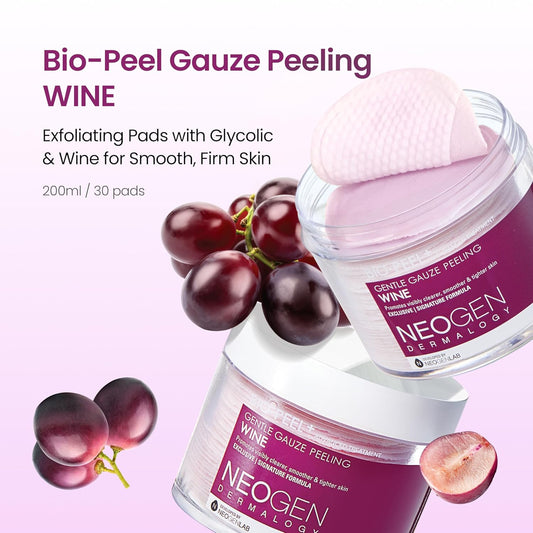 NEOGEN DERMALOGY Bio-Peel Gauze Peeling Pad Collection - Exfoliating & Cleansing Peeling Pad with PHA - Korean Skin Care